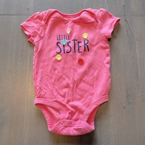 Pink 'Little Sister' Bodysuit